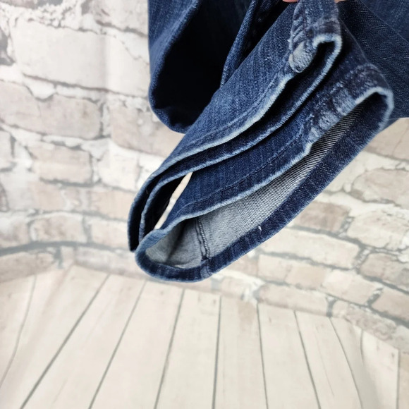 Hudson Boot Cut Dark Wash Jeans Back Flap Pocket Size 28 Made in USA - Picture 12 of 16